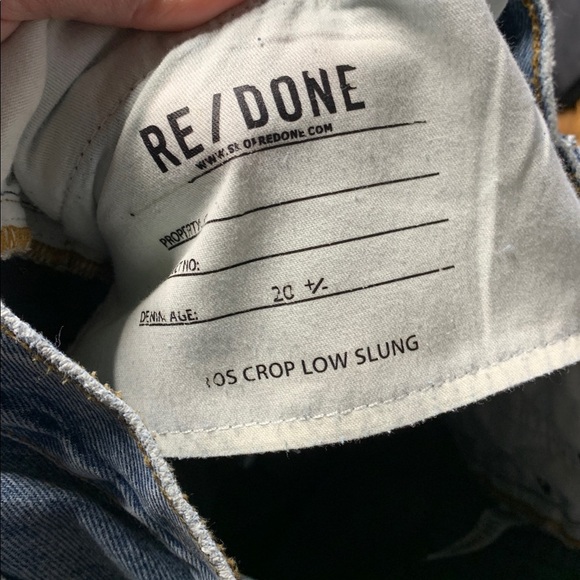 RE/DONE 90S CROP LOW SLUNG JEAN MEDIUM RAF 25 - Picture 6 of 7